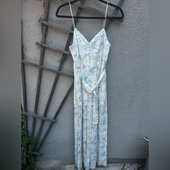 Alice and Olivia Shanti Printed Eyelet Jumpsuit - Picture 4 of 11